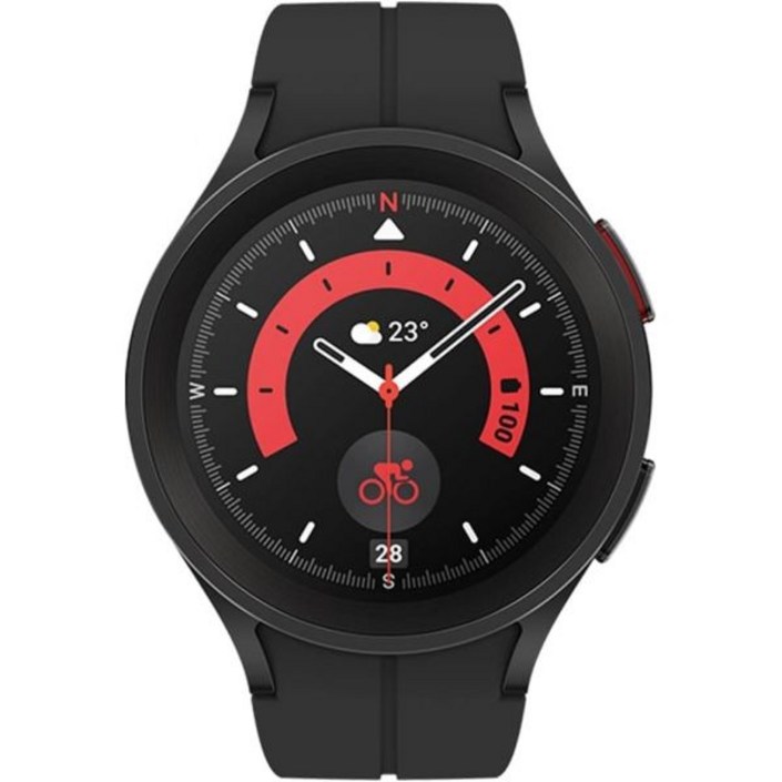 삼성 갤럭시 워치 5 프로45mm WiFi 4G LTE 1.4인치 슈퍼 AMOLED 스마트워치 GPS 블루투스 슬립 코칭 생체 활성 센서 방수 R925U 블랙 티타늄갱신