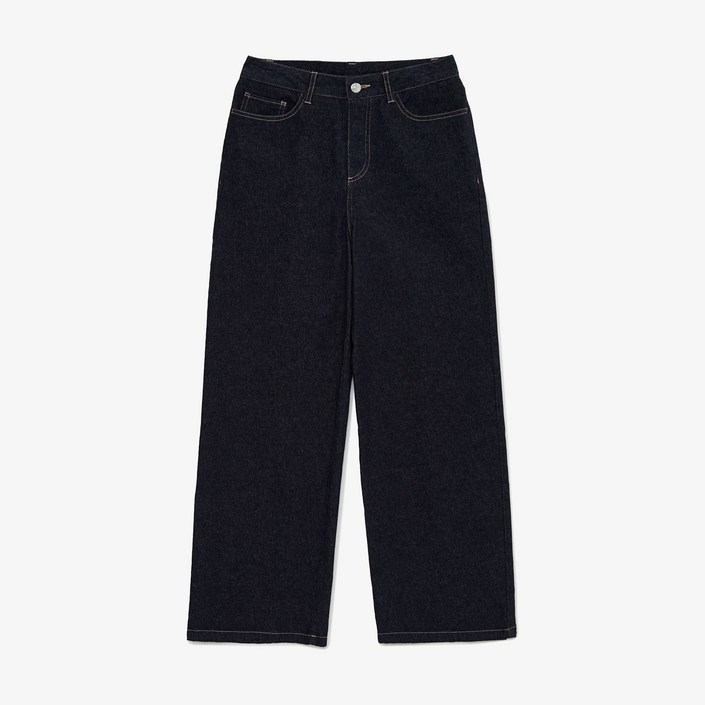 매장정품 LACOSTE 라코스테 여성 세미와이드 캐주얼 데님팬츠 HF608E55NHDE 772894