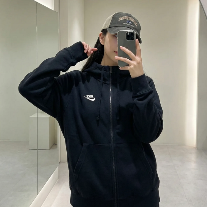 당일발송 나이키 기모 후드 집업 플리스 남녀공용 후디 스포네틱 양말