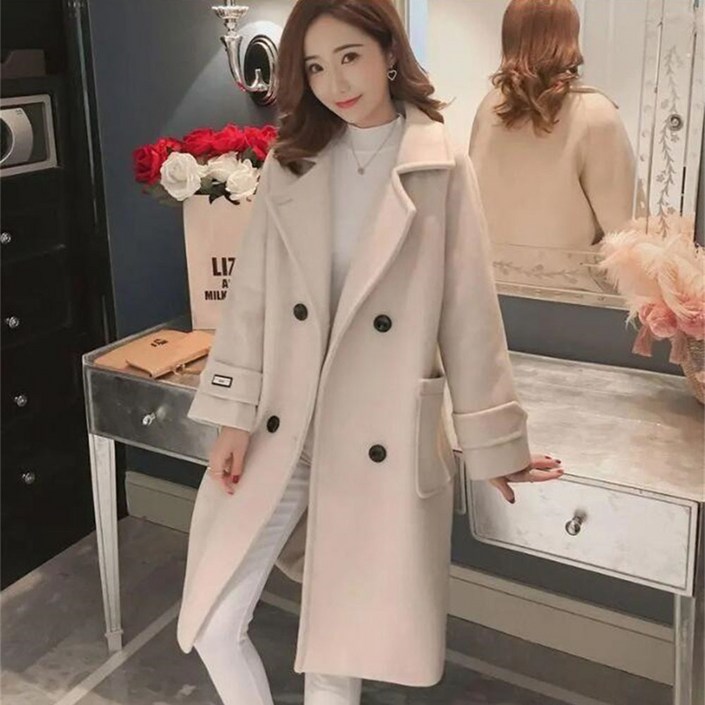 초봄  여성코트 / 모직코트 / 롱코트 / 여성자켓 / 아우터 / WT24102299 59