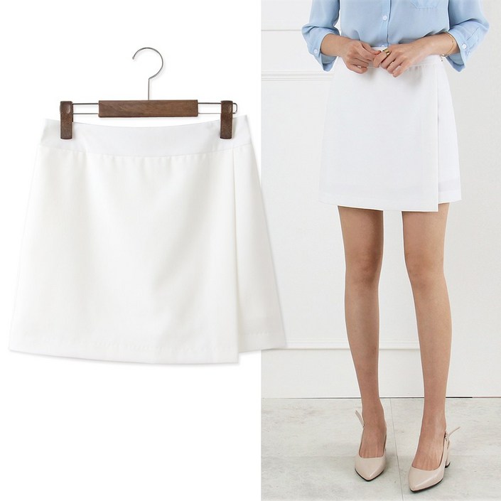 엠아이유 핏이예뻐 사랑받은 치마바지 3XL 빅사이즈 랩스커트 사계절 인기템 스판 셀럽치마바지