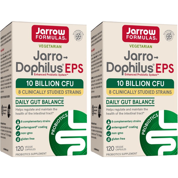 재로우 자로도필러스 EPS 다이제스티브 프로바이오틱 유산균 100억 베지캡, 120정, 2개