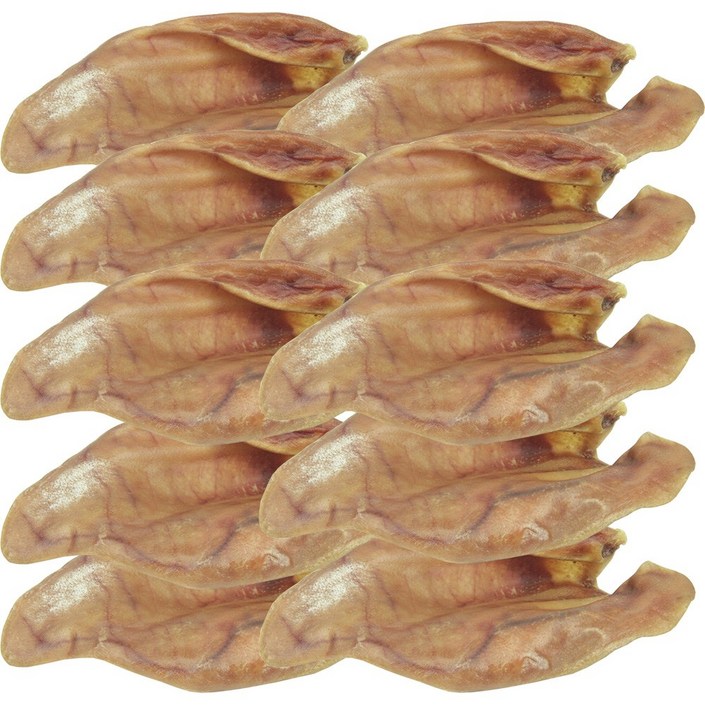 잘먹개 국내산 강아지 수제간식, 돼지통귀, 10개, 43g, 돼지귀통