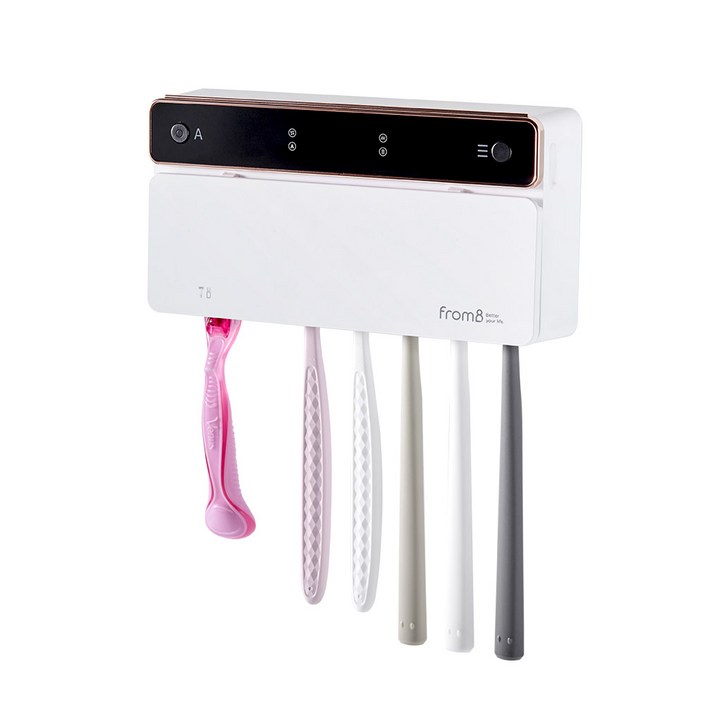 프롬비 프리미엄 UVC LAMP 무선 가정용 칫솔살균기 FD229, 프리미엄 칫솔살균기 화이트