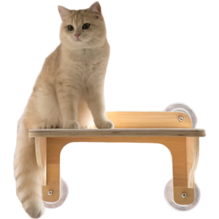 디바피스 고양이 창문 원목 캣타워 캣워커 캣선반 스텝 해먹