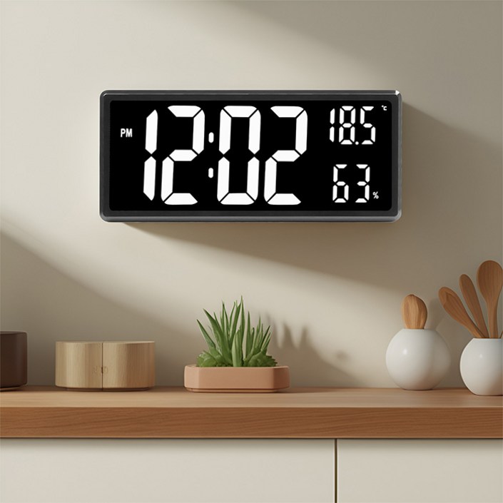 벨레스 심플  대형 벽시계 탁상시계 35cm