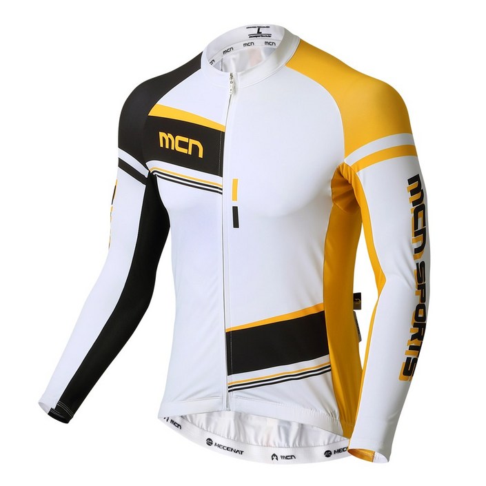 MCN 나이트 긴팔 져지 자전거 의류 스킨슈트 셋업 져지 상의 기능성 사이클 상의