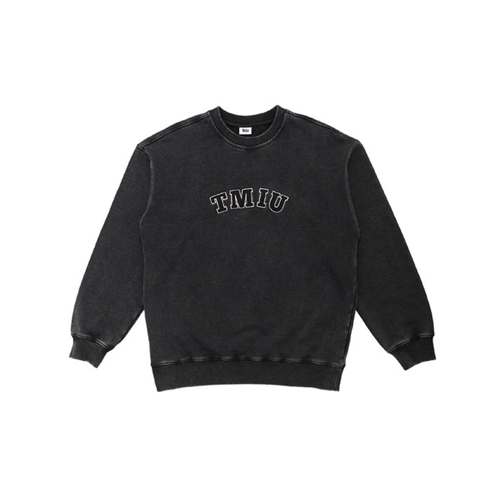 티미유 주니어 피그먼트 로고맨투맨