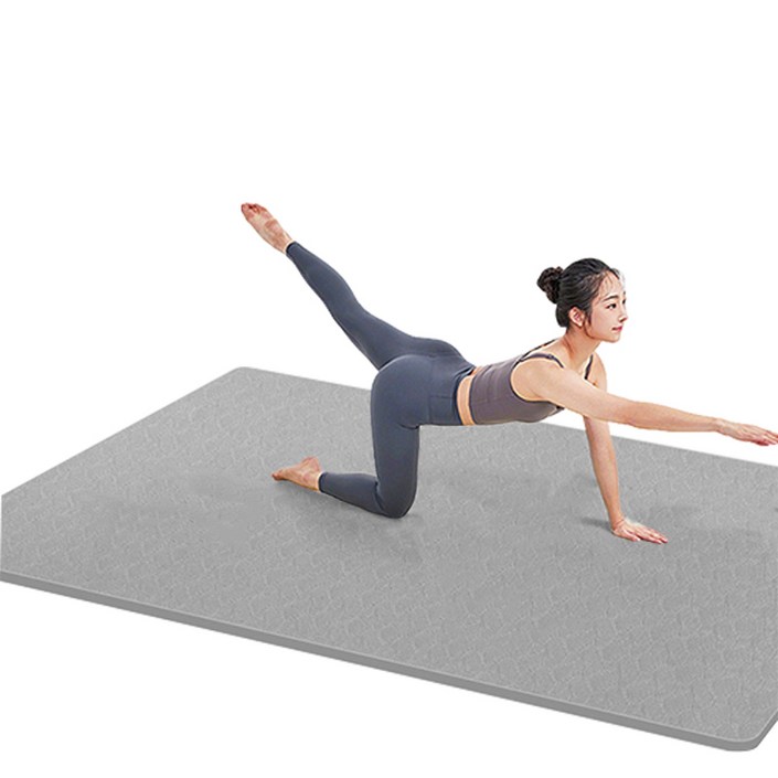 Allilio 대형 미끄럼방지 요가 매트 넓고 두꺼움 피트니스와 운동 가능 TPE 소재 2인용 사이즈 필라테스 요가