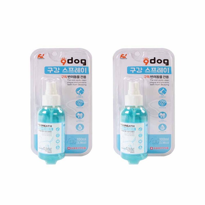 (2개)구독 구강스프레이 100ml 펫구강관리, 1