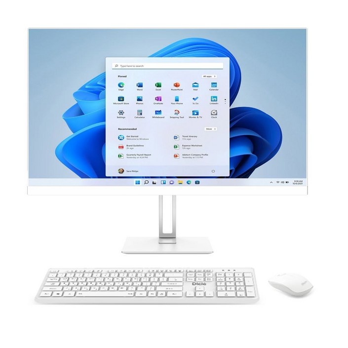 디클 올인원 일체형 PC A238N N100 WIN11 무선키보드 마우스 증정