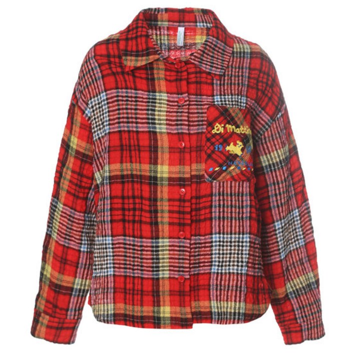 베네통 마르고 체크 블라우스 BABLF1541 170626