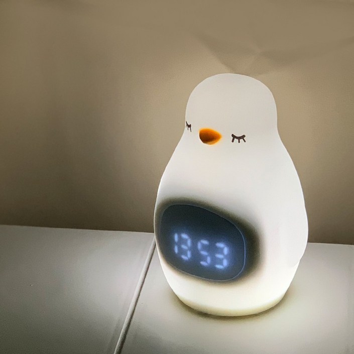 통통 베어 펭귄 LED 실리콘 무드등 알람 시계 수유등 취침등 침실등 인테리어 조명 집들이 선물, 통통 펭귄 통통 베어 펭귄 LED 실리콘 무드등 알람 시계 수유등 취침등 침실등 인테리어 조명 집들이 선물, 통통 펭귄