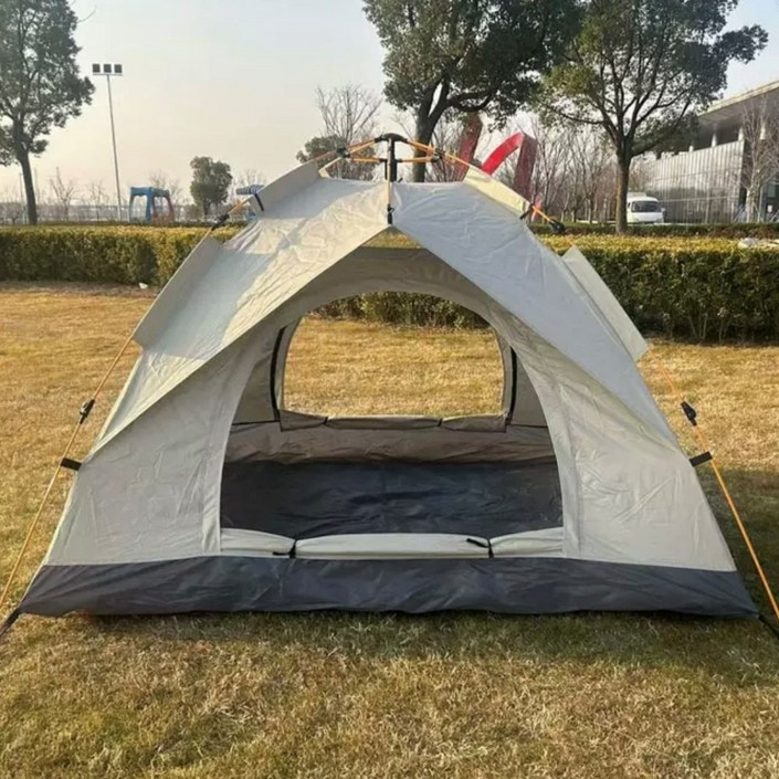 베어커즈 초간편설치 원터치텐트 방수 그늘막 텐트 베이지 휴대용 텐트 한강 피크닉