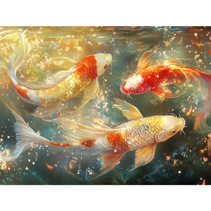 복화당 비단잉어 풍수지리 전문 돈 들어오는 그림 부귀의 상징 재물운 향상