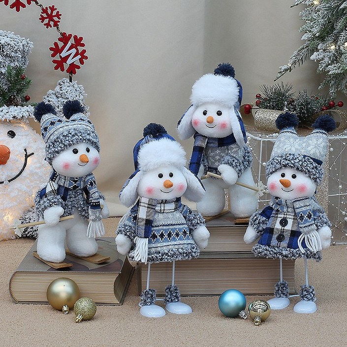 스노우베라 스노우프렌즈 눈사람 장식인형 홈 카페 인테리어소품 크리스마스선물, 콩콩친구