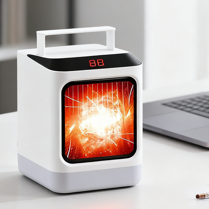 SEVOREN 가정용 PTC 미니 온풍기, 화이트