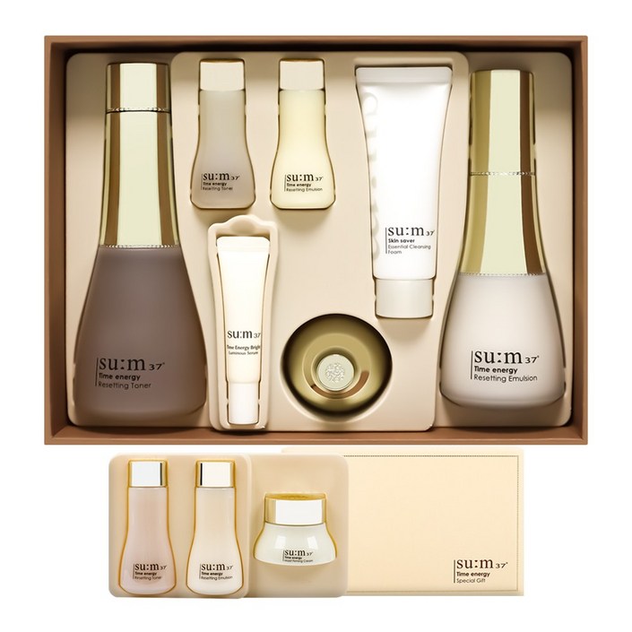 숨 37도 타임 에너지 2종 기획세트 + 3종 여행용 키트