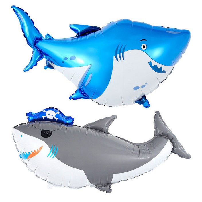 파티팡 대형 상어 은박풍선 샤크 호일풍선 2종세트, 1개