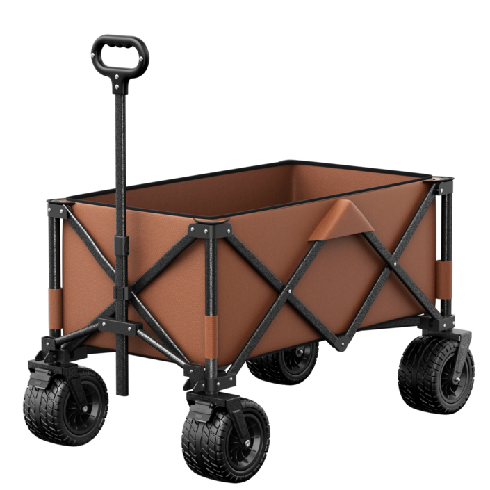 AORAN 캠핑카트 캠핑웨건 광폭타이어 왜건 다기능 아웃도어 캠핑 웨건, 커피, 1개