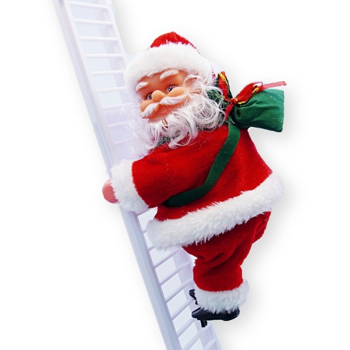 크리스마스 줄타는 산타 인형 움직이는 산타클로스 장난감  춤추는 인형 선물 20240103