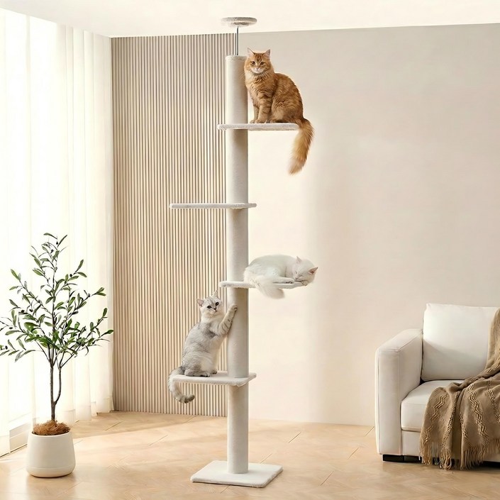 펫인꼬  4단 고양이 캣폴 캣타워