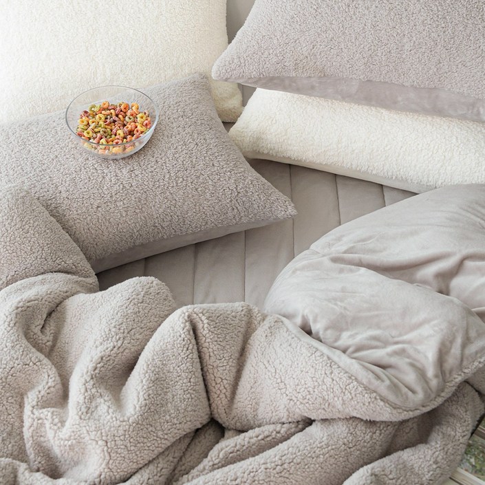 온기브 리하임 양털 뽀글이 극세사 겨울 노르웨이 감성 호텔 이불세트 SSQK