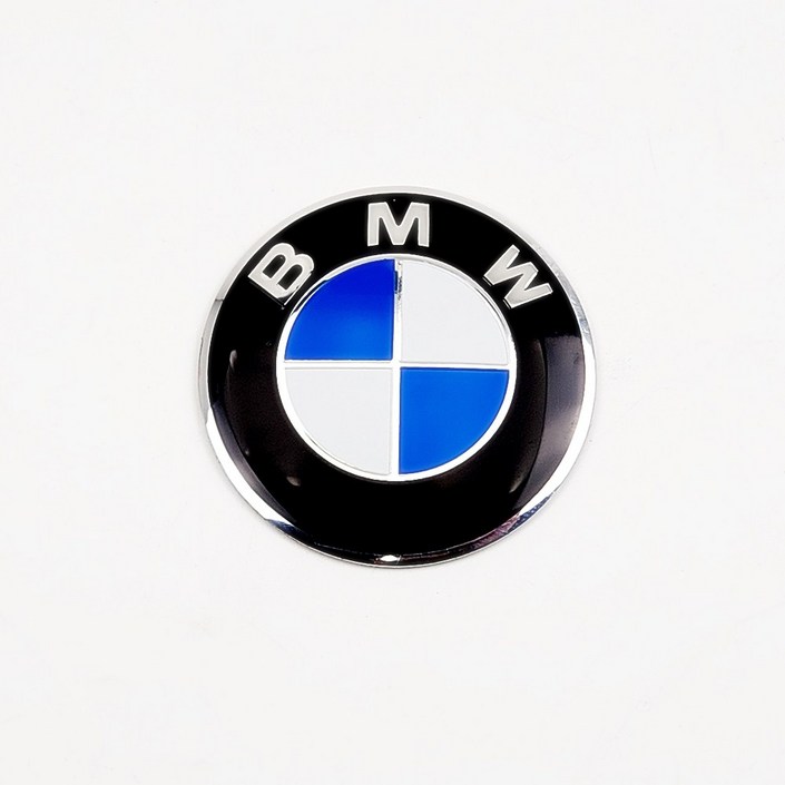 BMW 원형 엠블럼 로고 스티커 56MM 블루 화이트 순정 대체품 BMW 원형 엠블럼 로고 스티커 56MM 블루 화이트 순정 대체품