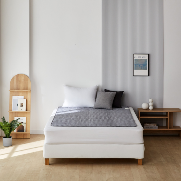 국내생산2025년 1월 최신형 품절임박당일출고 한일의료기 프리미엄 탄소열선 전기요 그레이 패턴 더블 HL204D 135180cm 싱글100180cm