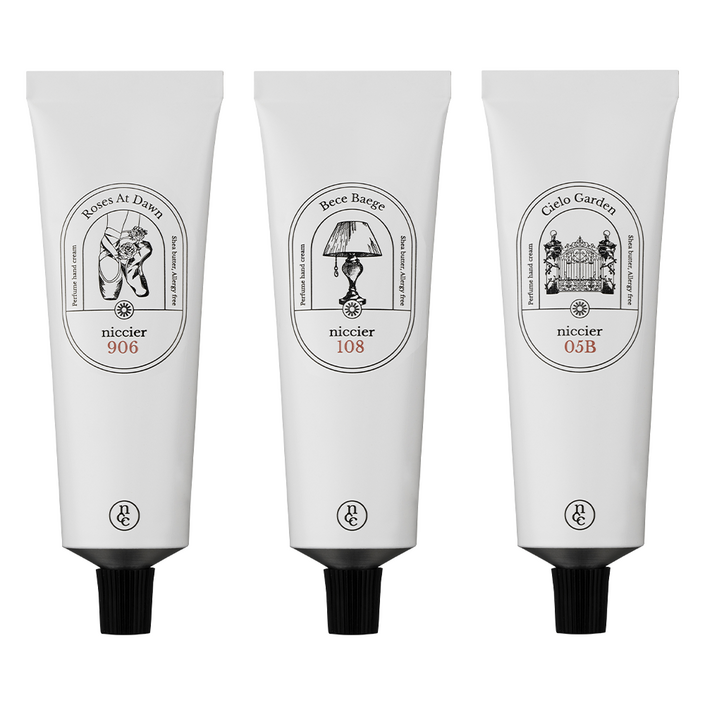 니치어 퍼퓸 밤 핸드크림 3종 세트 50ml 백화점 명품 화장품 선물 추천 NICCIER 남성여성 공용, 1개, 50ml