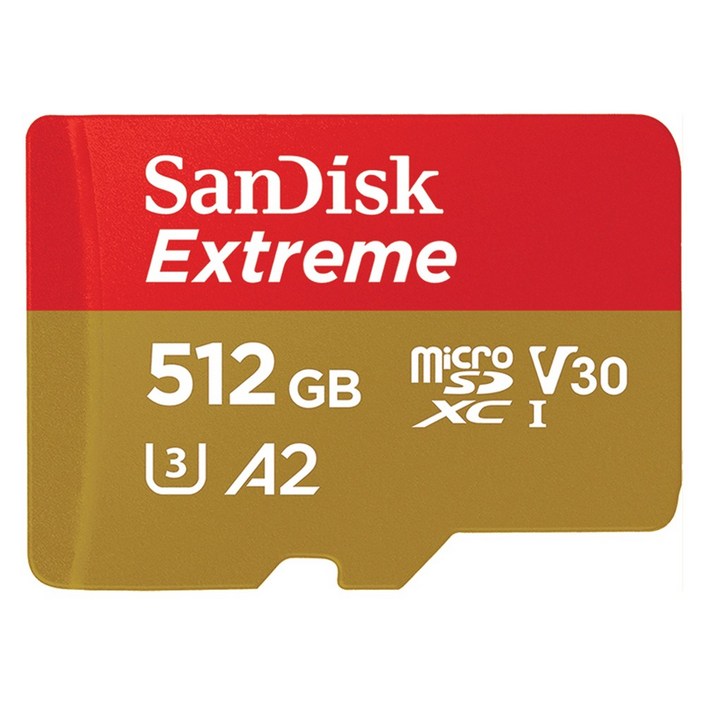 microsd512 샌디스크 익스트림 마이크로 SD 카드, 512GB