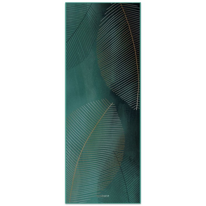 모즈핏 프라나 요가타월185cm X66cm, 딥그린, 1개
