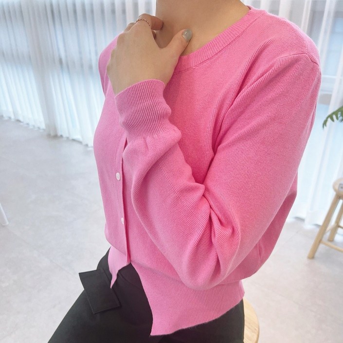 여성 니트 가디건 부드러운 가을 간절기 가디건 6가지 색상