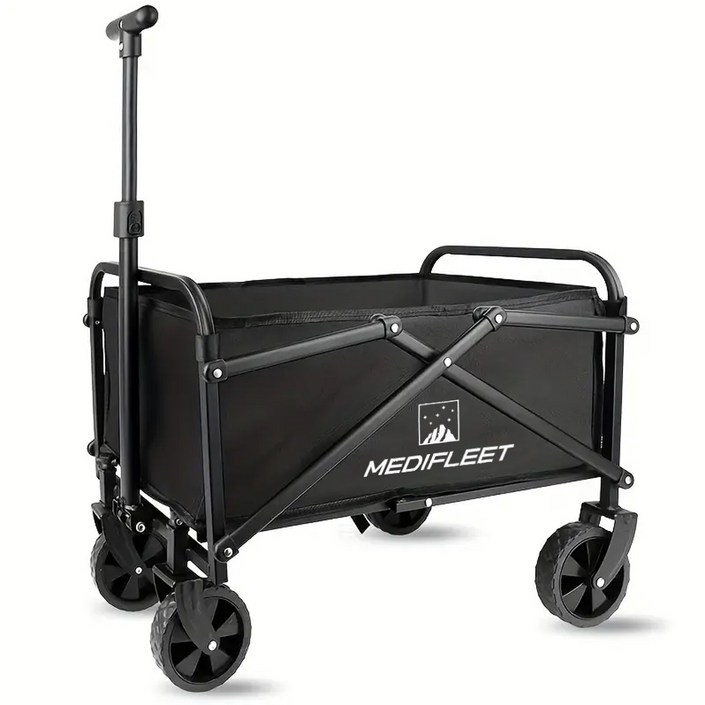 메디플릿 다용도 캠핑 아웃도어 폴딩 카트 웨건, 1개, 블랙 5호