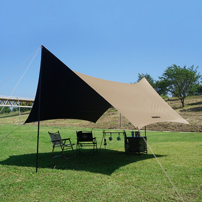 마운티아 베이스 헥사 타프 블랙코팅 그늘막 차양막