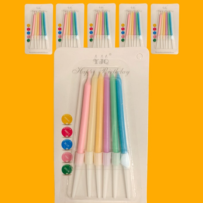 은은하게 예쁜 알록달록 파스텔 색깔초, 30개5팩 개별포장, 30개, 10g