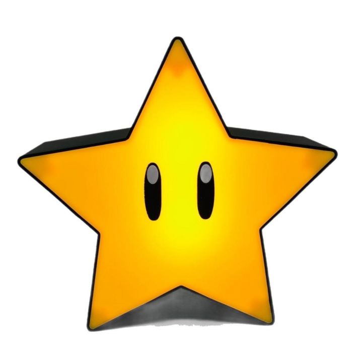 에버샵 슈퍼마리오 별 무드등 LED 충전식 피규어 스타 탁상 취침등 캐릭터 램프 조명