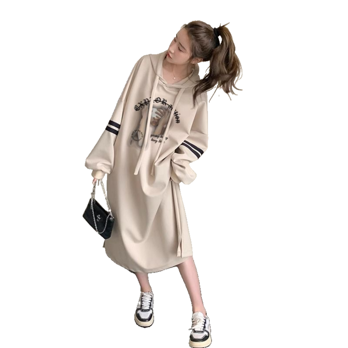 여성용 스탠다드핏 원피스 빅 사이즈 긴팔 일자형 원피스 뉴타임즈 1230YD25M