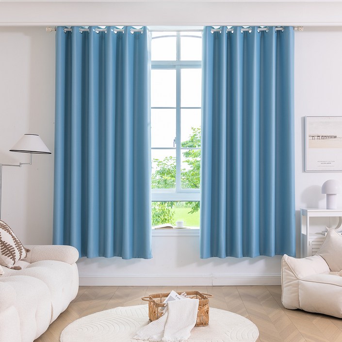 SO SUNNING 3중직 사계절 단열 아일렛 암막커튼 2개입