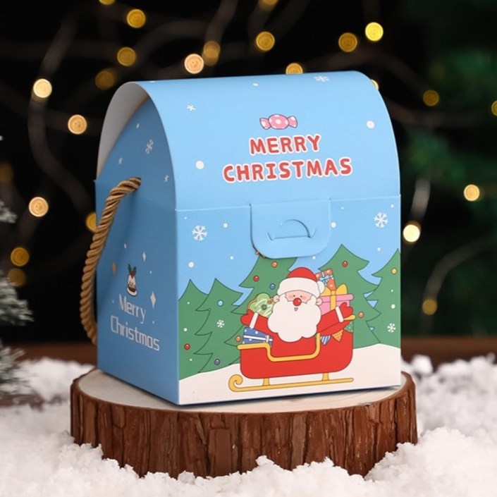 크리스마스 선물 포장 박스 상자 성탄 패키지 세트, 10개, 블루