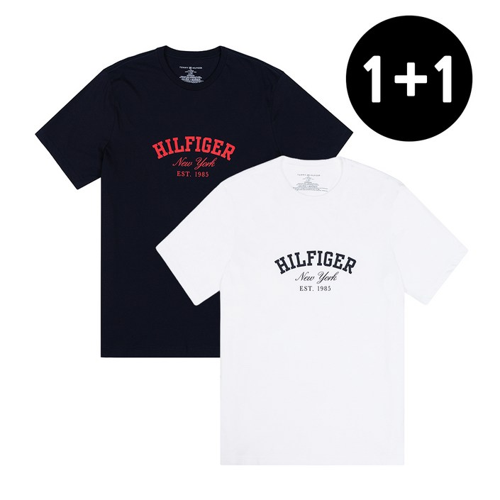 11 타미힐피거 공용 프린팅 반팔티셔츠