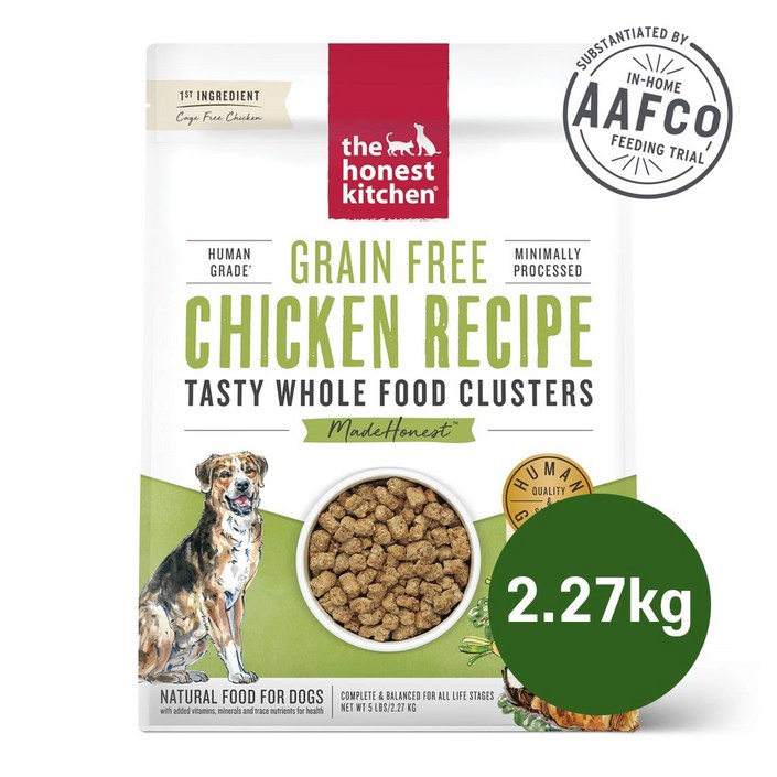 디어니스트키친 클러스터 그레인프리 치킨 애견 보양식 강아지 저알러지 자연식 맛있는 사료