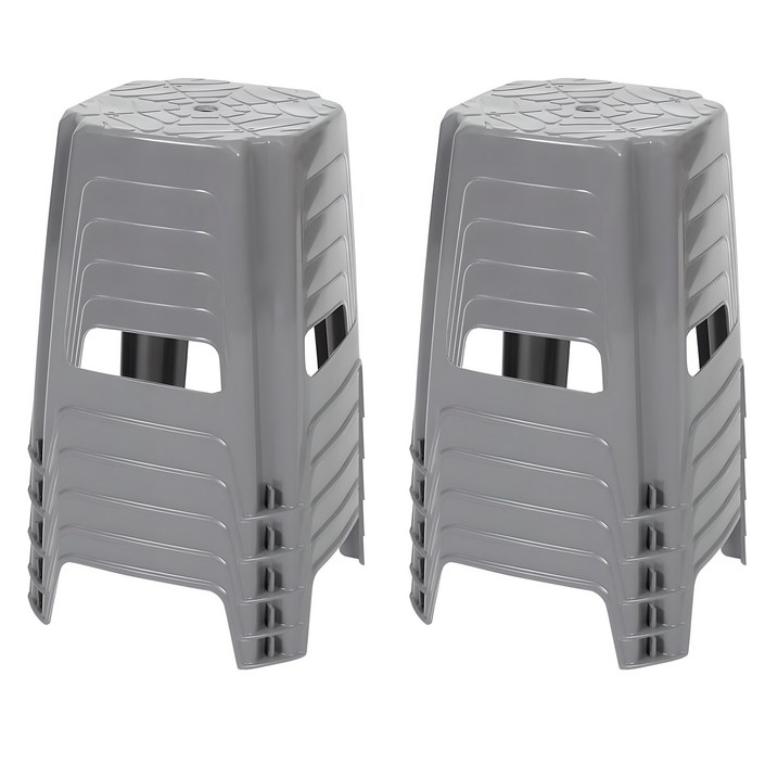 지오리빙 플라스틱 사각의자 10개 간이 야외 포장마차 편의점