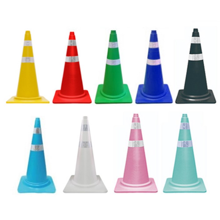 safetyga5720 칼라콘 도로공사 공사현장 주차금지 꼬깔콘, 칼라콘 검정색7190, 1개