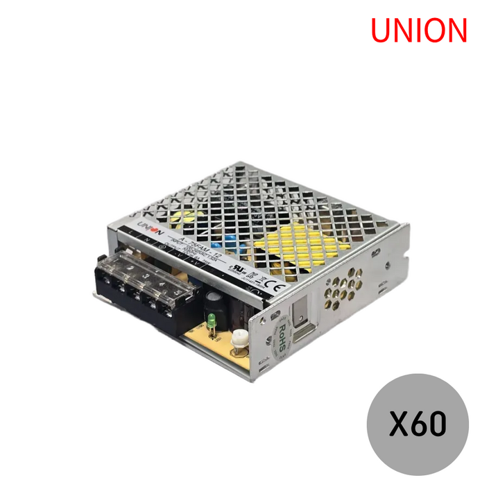 유니온 비방수 SMPS 12V 75W LED안정기 컨버터 전원공급기 아답터, 60개