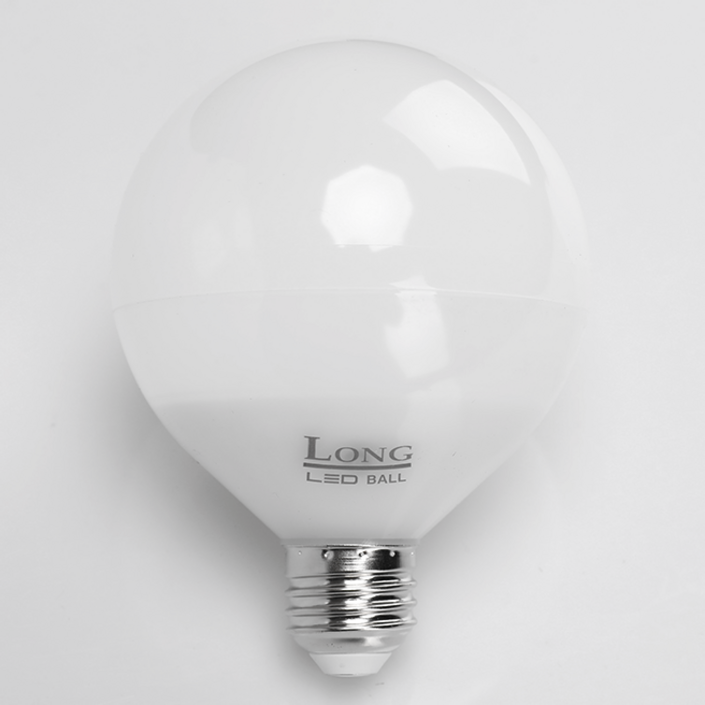 코스모스전기 LED 볼전구 12W 주광색흰색빛 e26 G95, 15개