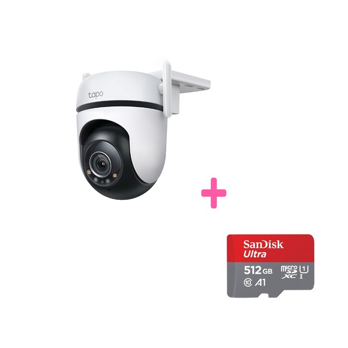 티피링크 Tapo C520WS 400만화소 홈CCTV + micro SD 카드 512GB (나이트비전 지원)