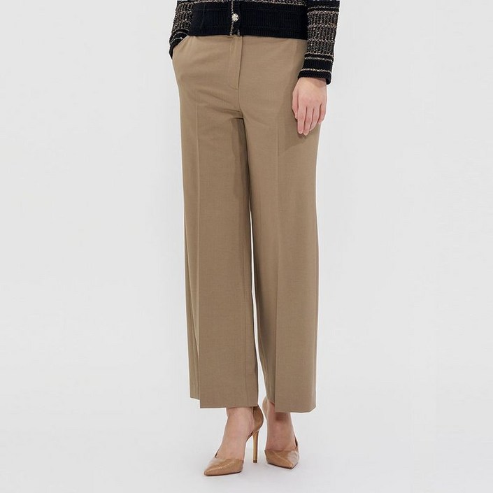 캐리스노트 슬림 와이드 팬츠 베이지 CN4SPT003BE