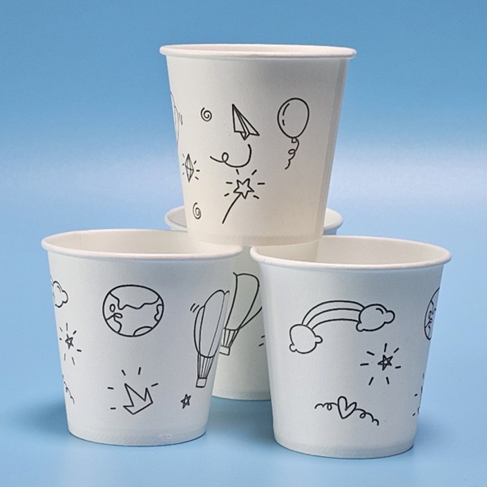 하늘담다 구름 별 종이컵 184ml 6.5온스 1000개 1박스