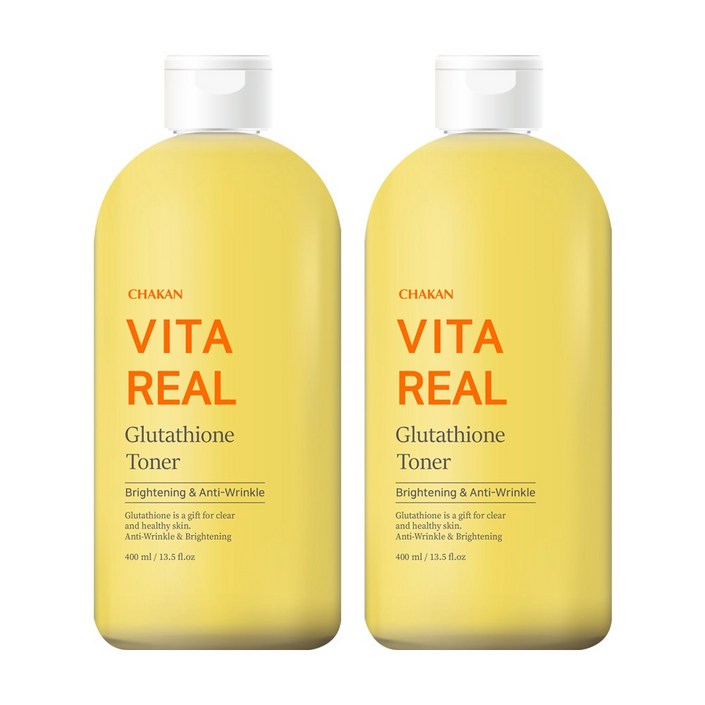 기미 잡티 주근깨 화이트닝 미백 비타민 글루타치온 토너, 2개, 400ml
